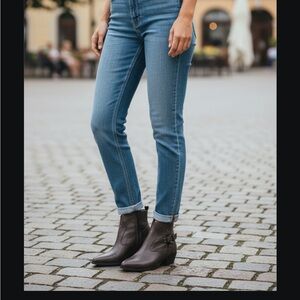 Zodiac Dacey Western Ankle Booties In Gunmetal Size 8.5 Regular